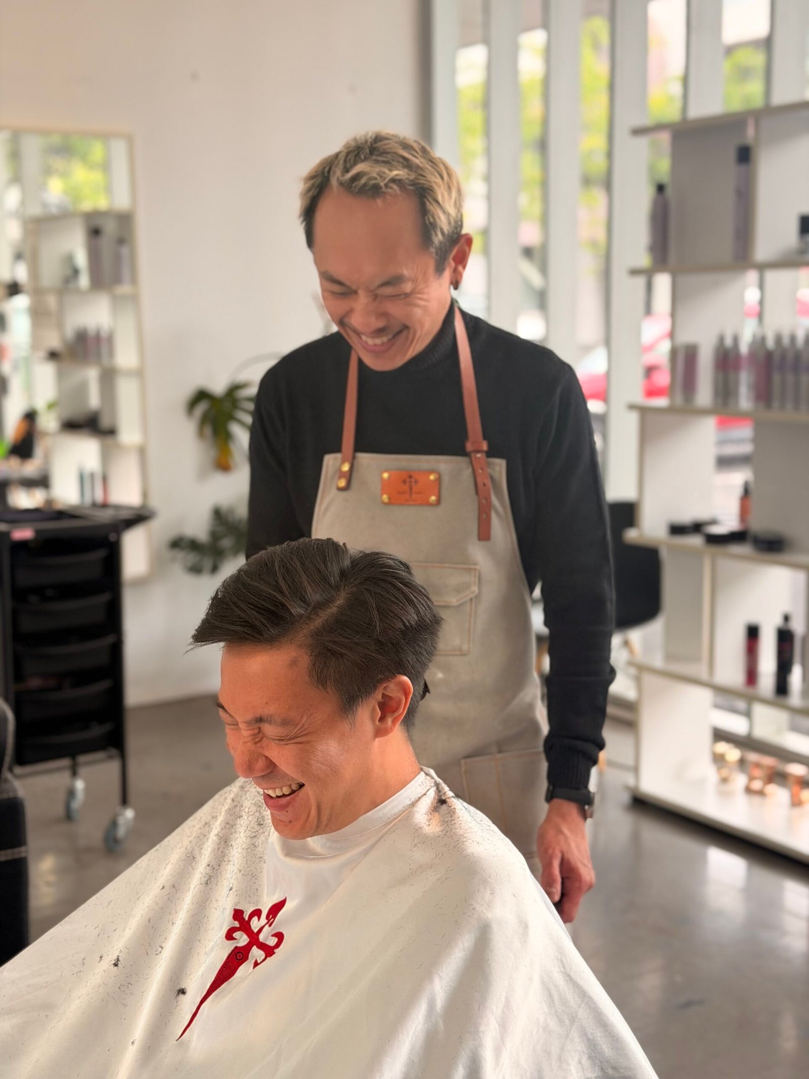 Men's cut at Saint James Hair